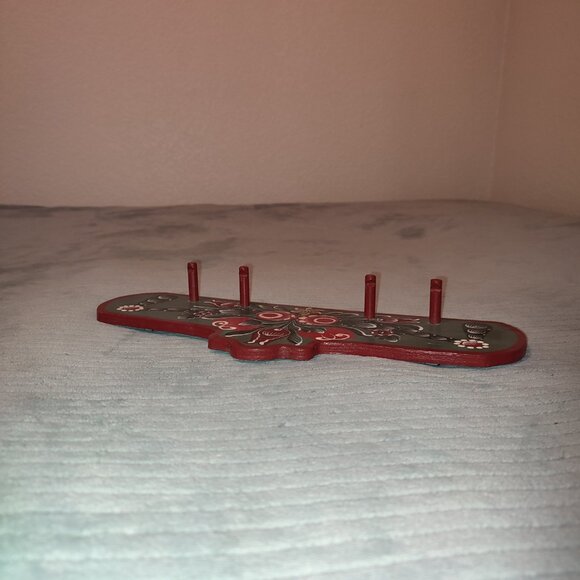 Folk Transylvanian Key Hanger Hand painted Wooden Traditional Authentic Design - Picture 4 of 12